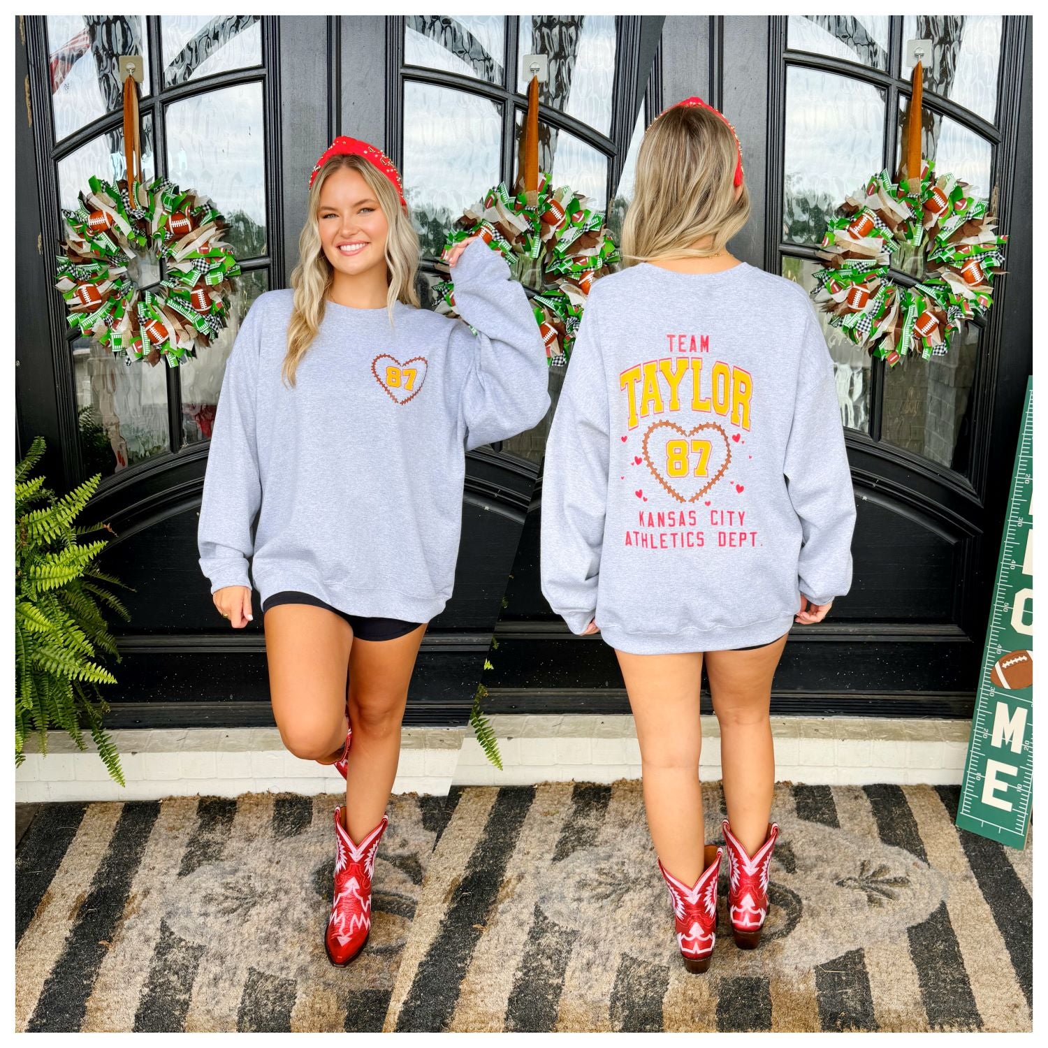 Football Laces Heart 87 Sweatshirt