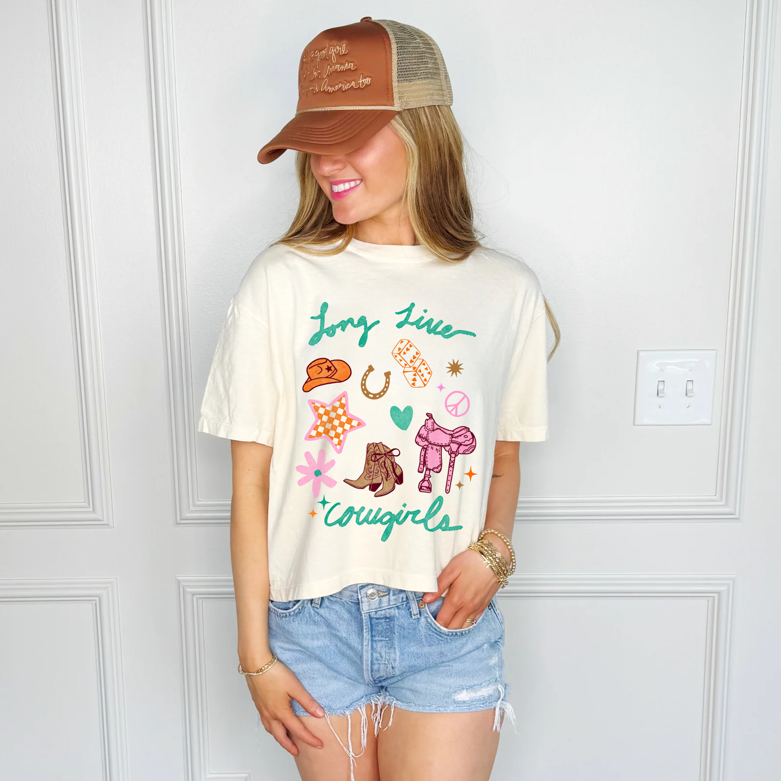 Long Live Cowgirls Cropped Tee