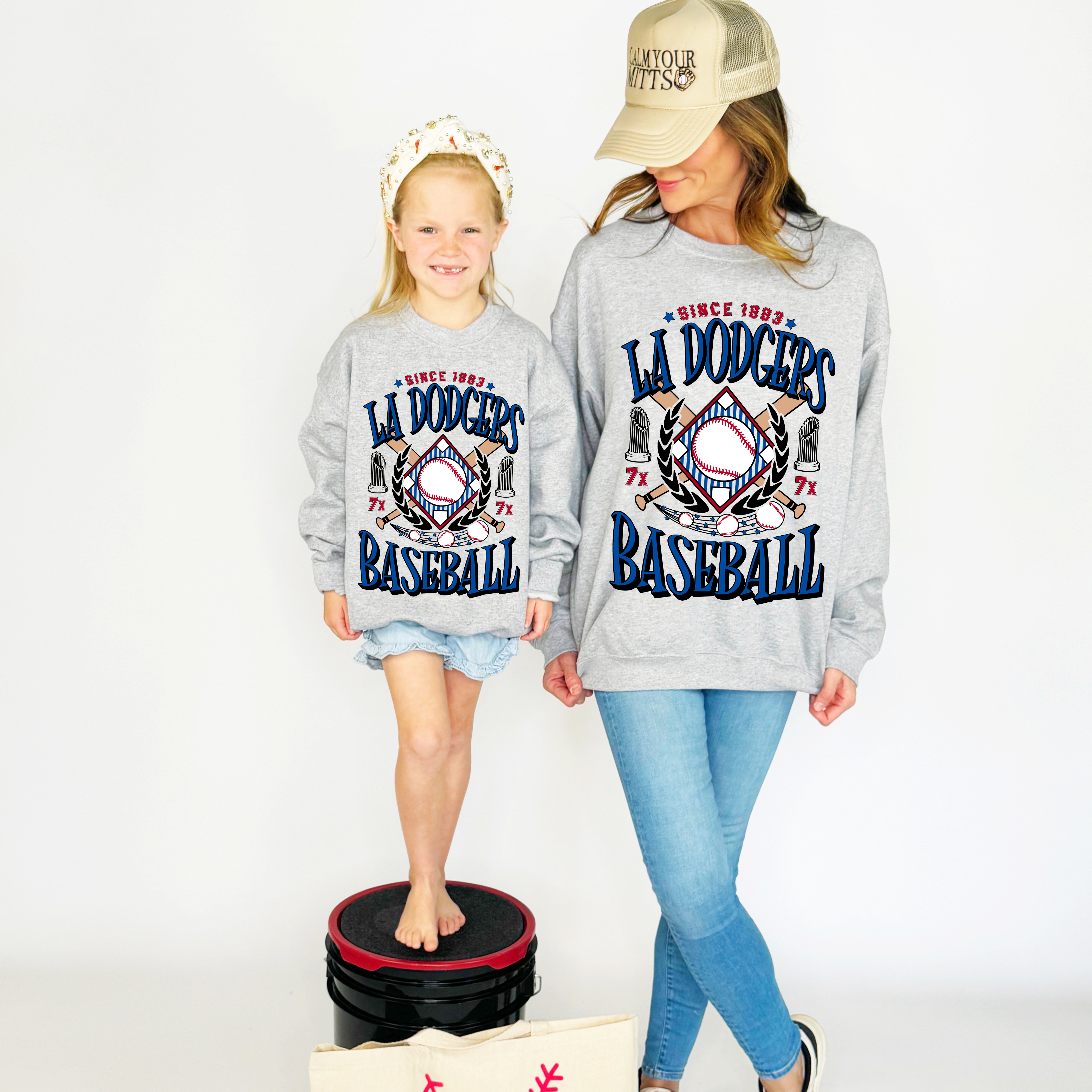 Los Angeles Dodgers Inspired Baseball Team Youth & Adult Sweatshirt