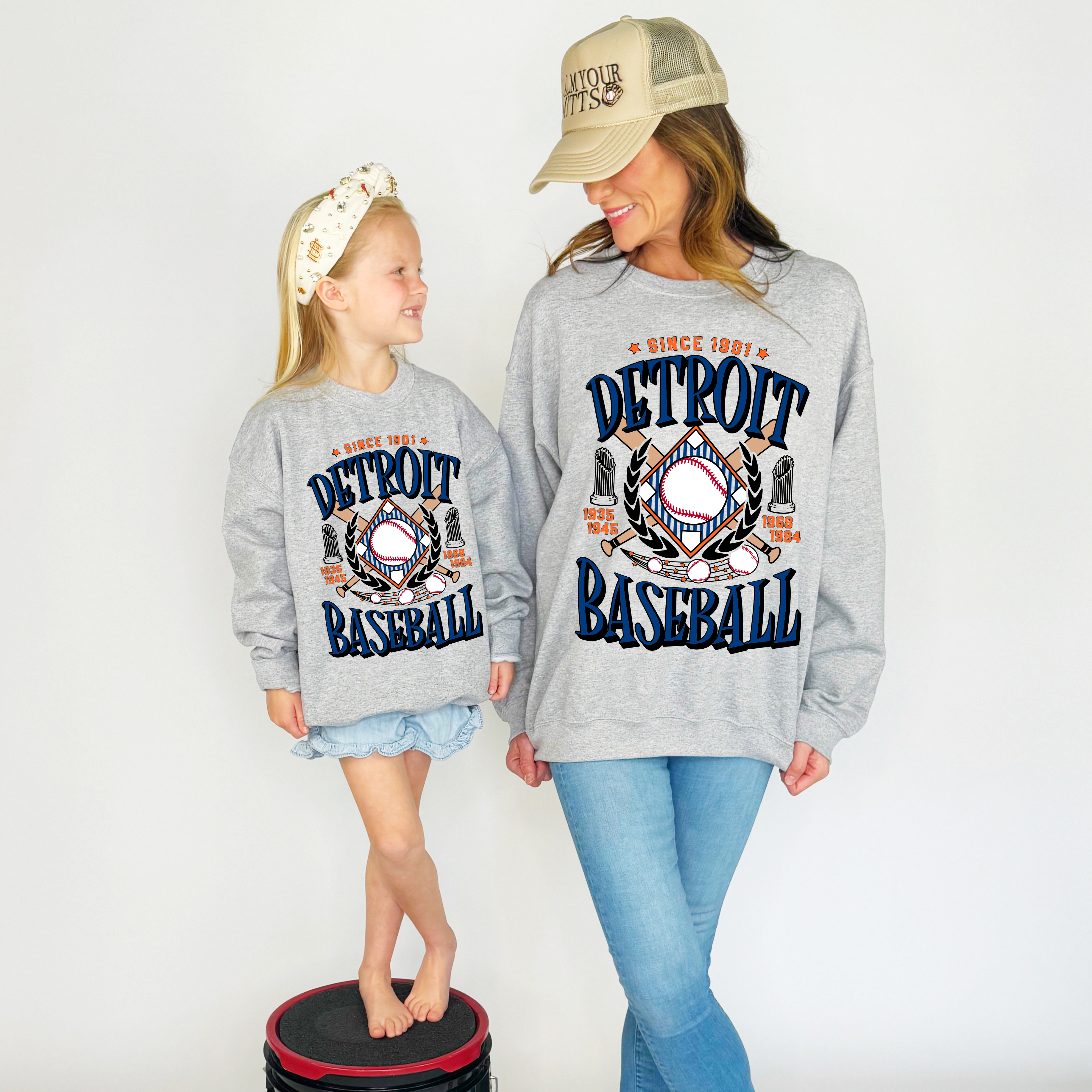Detroit Baseball Team Youth & Adult Sweatshirt