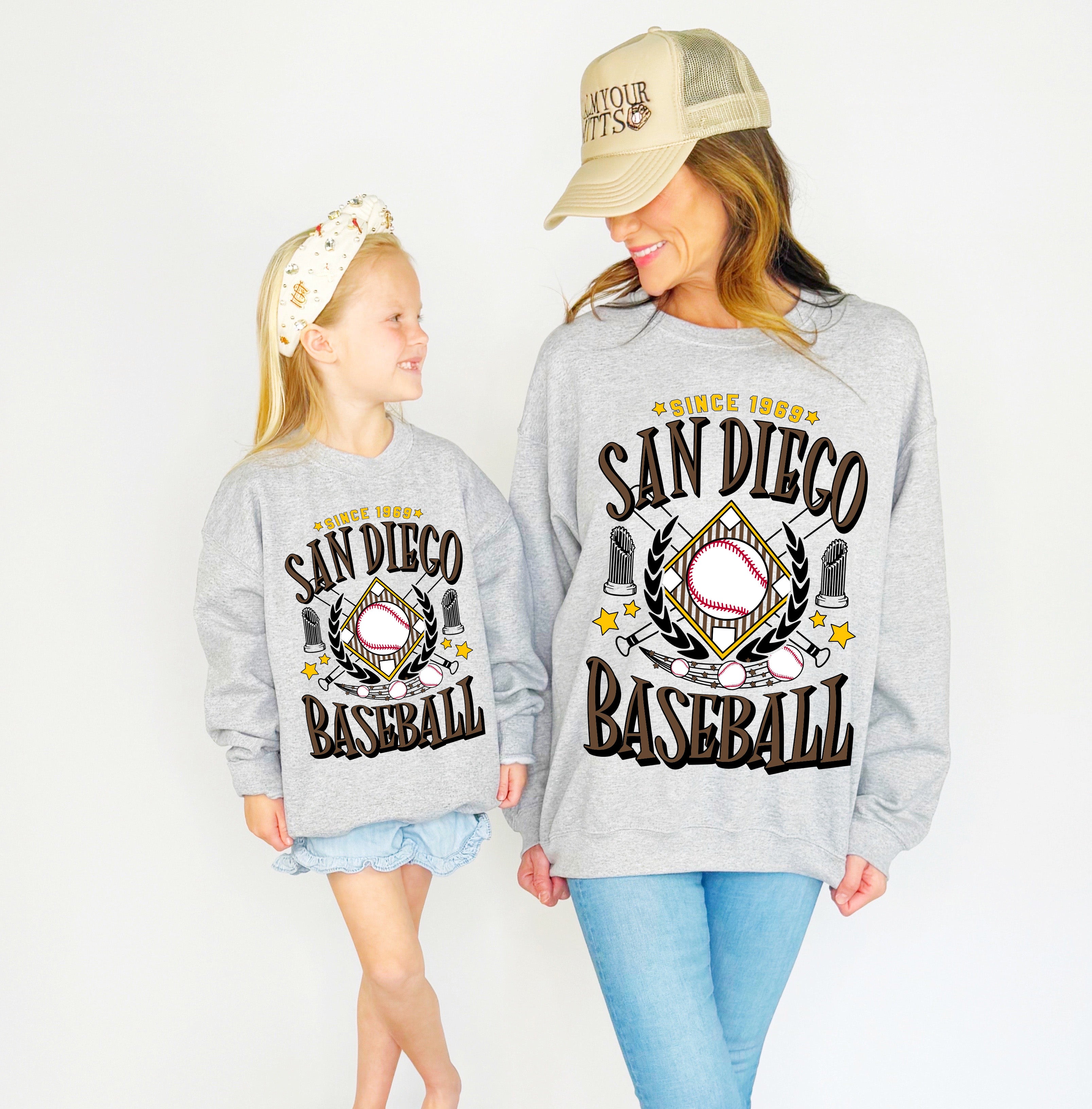 San Diego Baseball Team Youth & Adult Sweatshirt