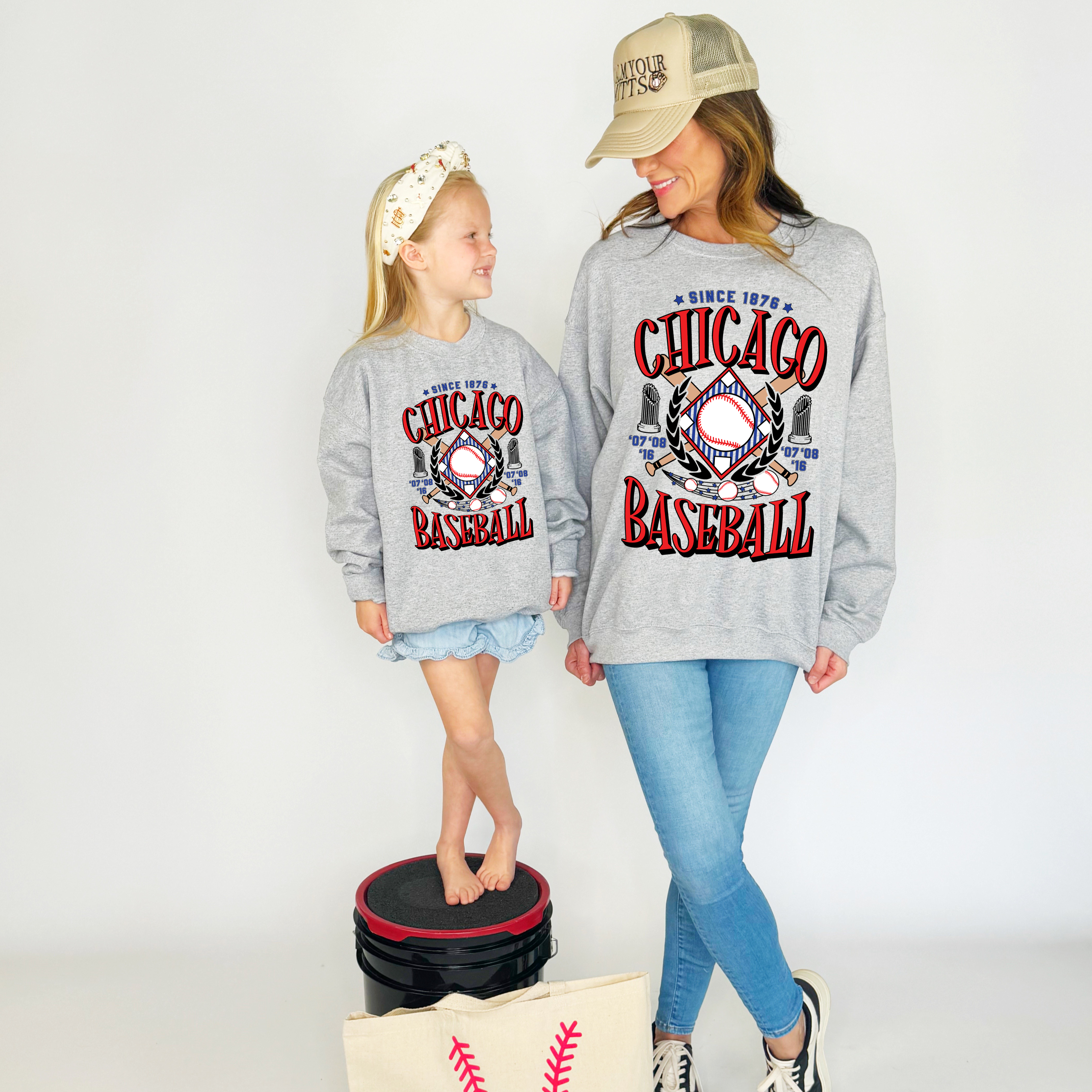 Chicago Cubs Inspired Baseball Team Youth & Adult Sweatshirt