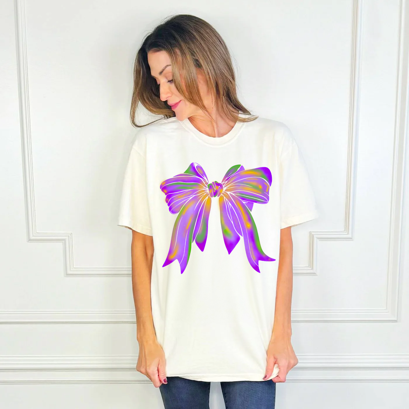 Mardi Gras Mystical Bow Tee