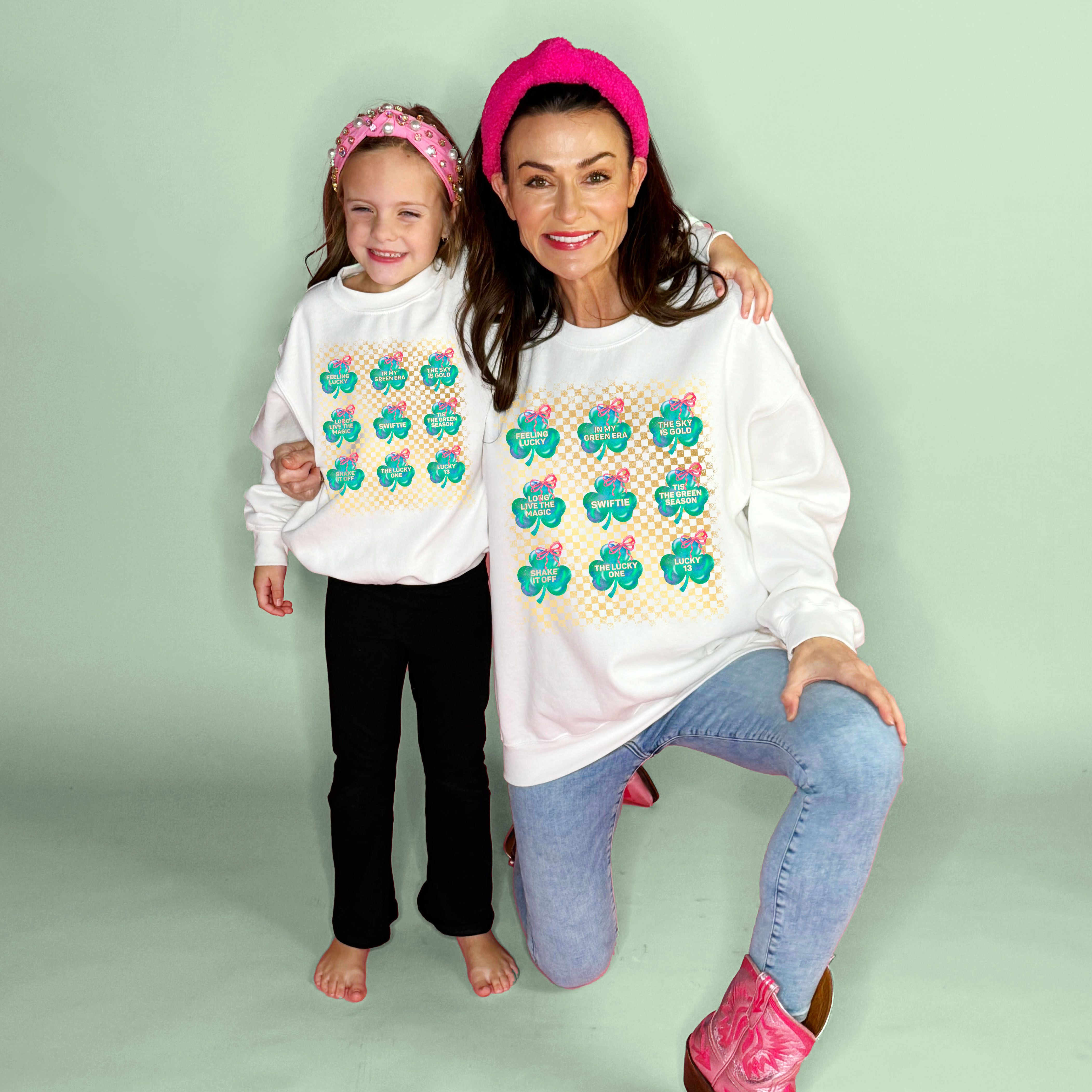 Magical Taylor Shamrock Grid Youth & Adult Sweatshirt