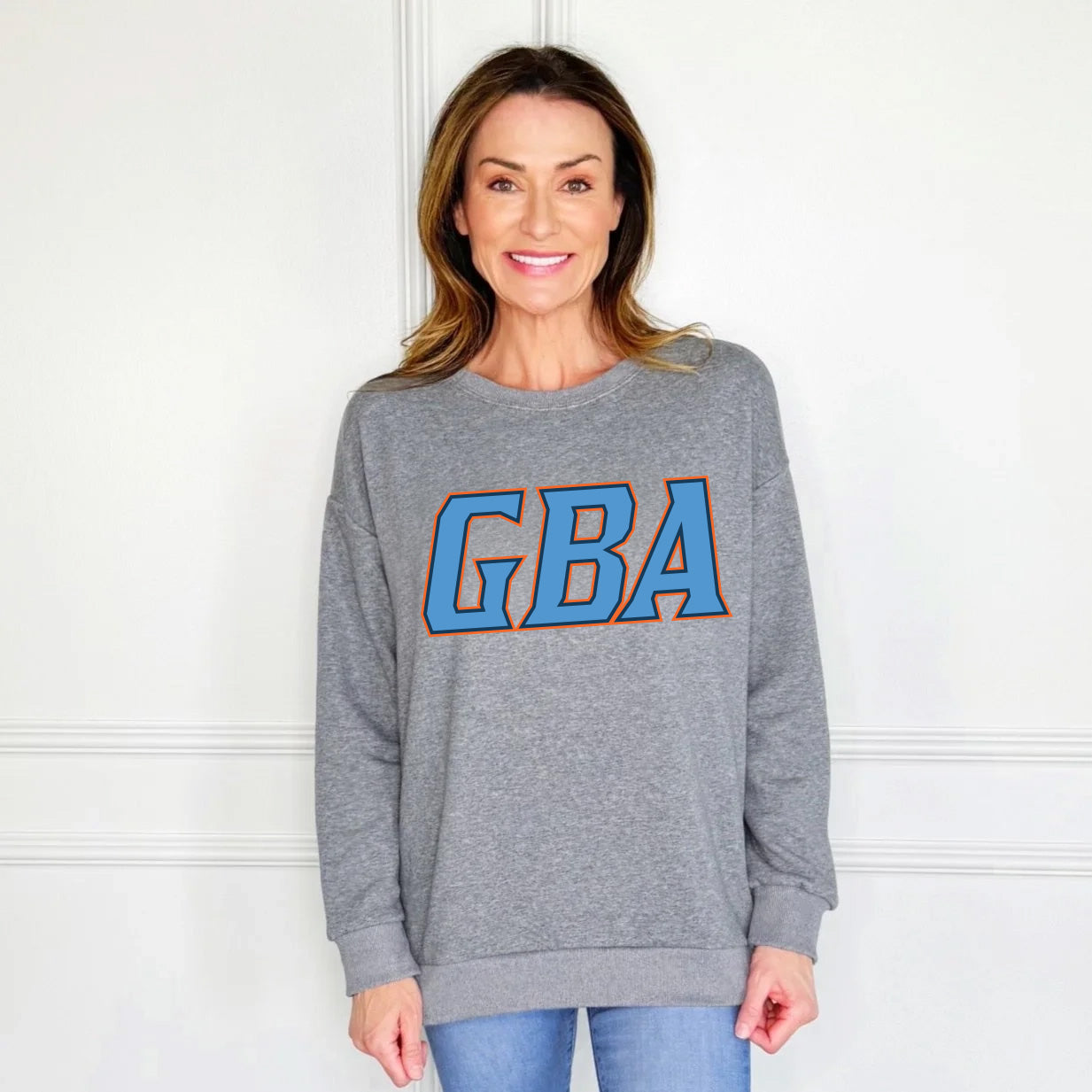 GBA Poppy & Pine Side-Slit Sweatshirt