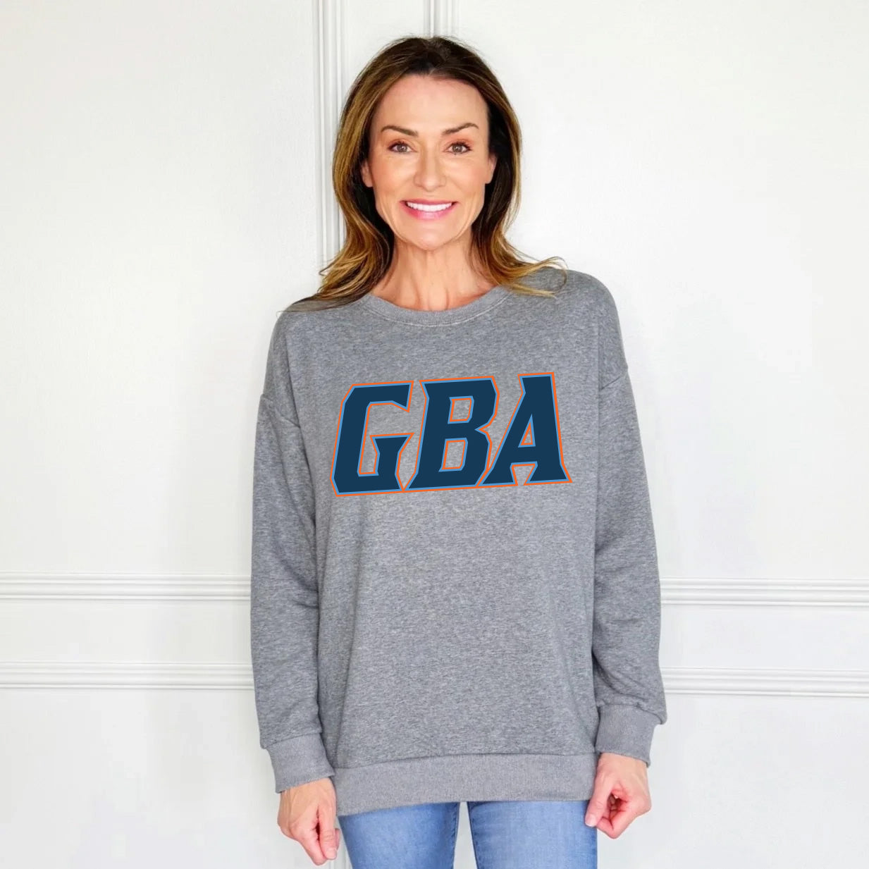 GBA Poppy & Pine Side-Slit Sweatshirt