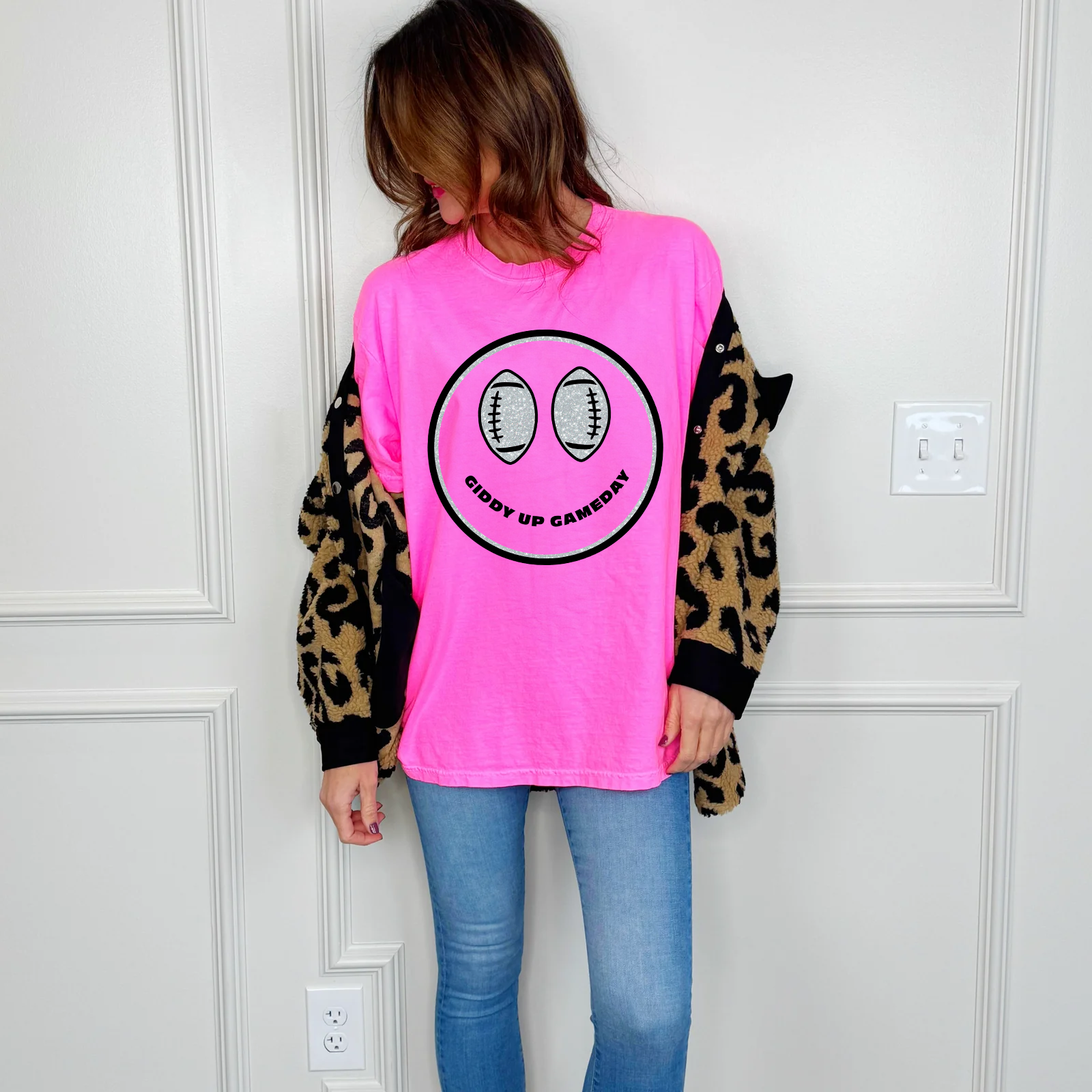 Giddy Up Gameday Smiley Tee