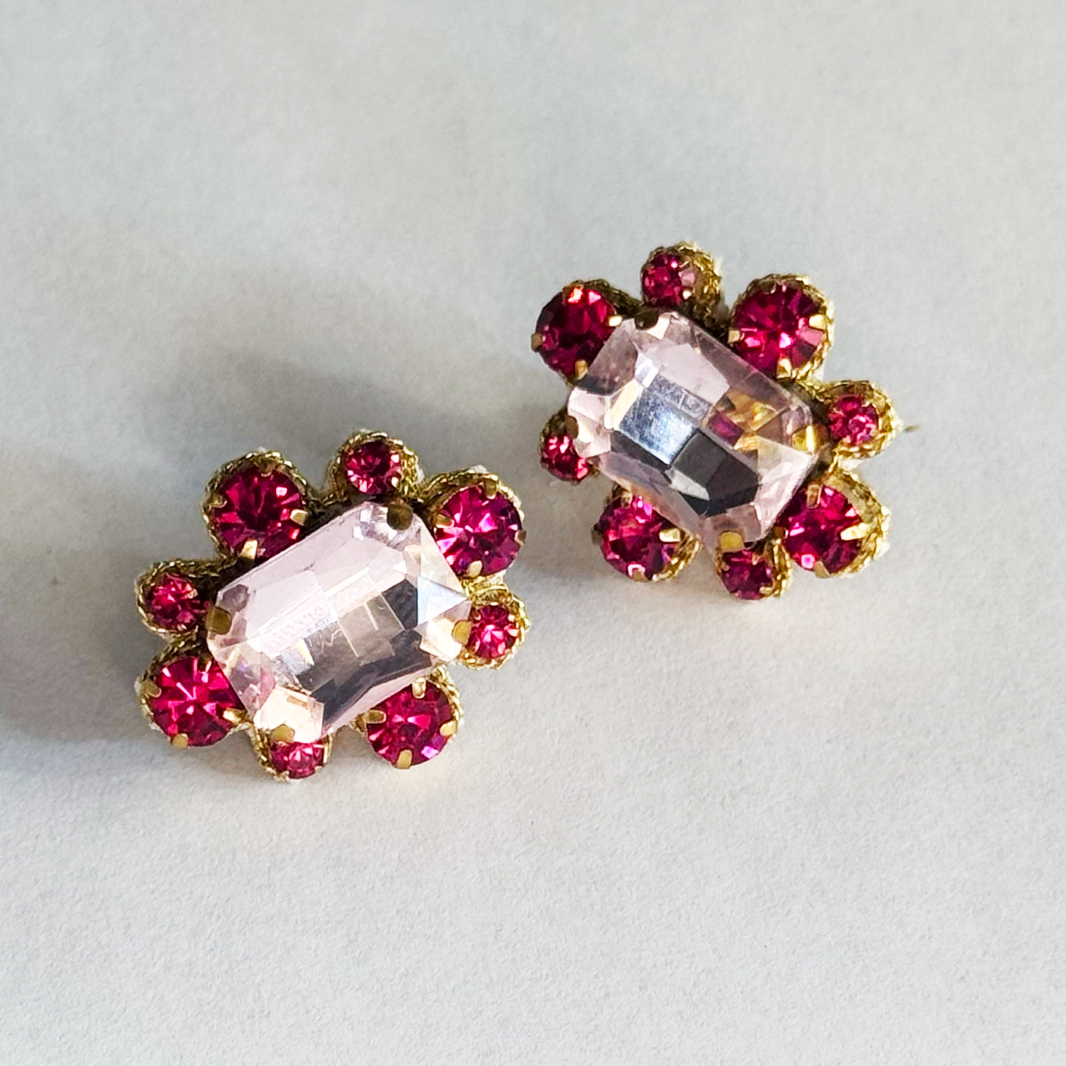 Pink Statement Earrings