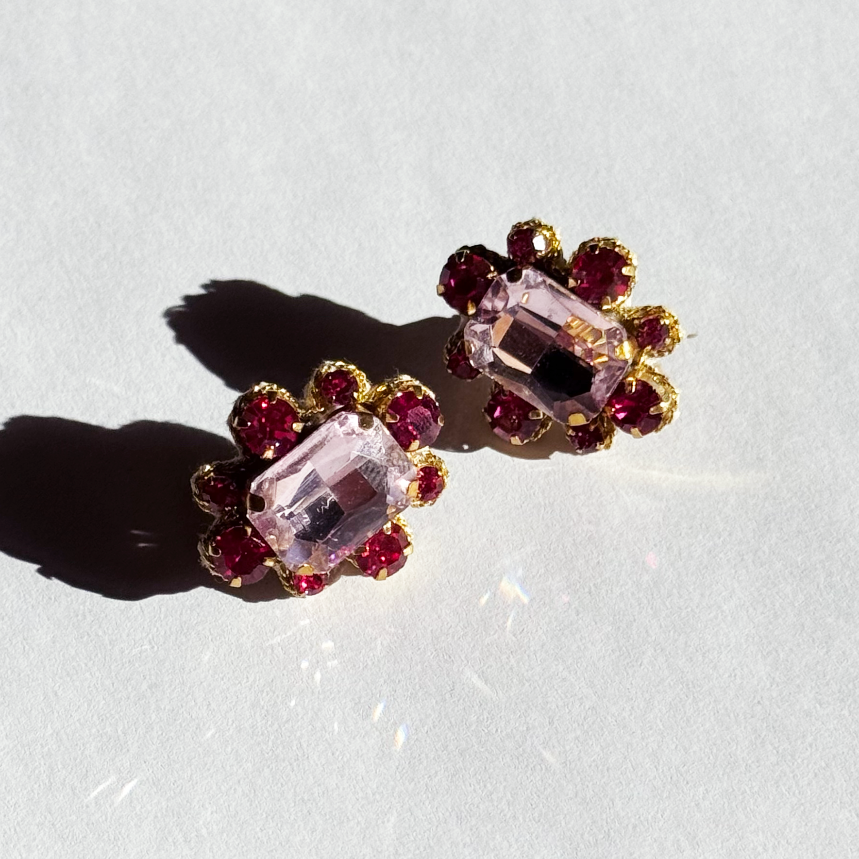 Pink Statement Earrings