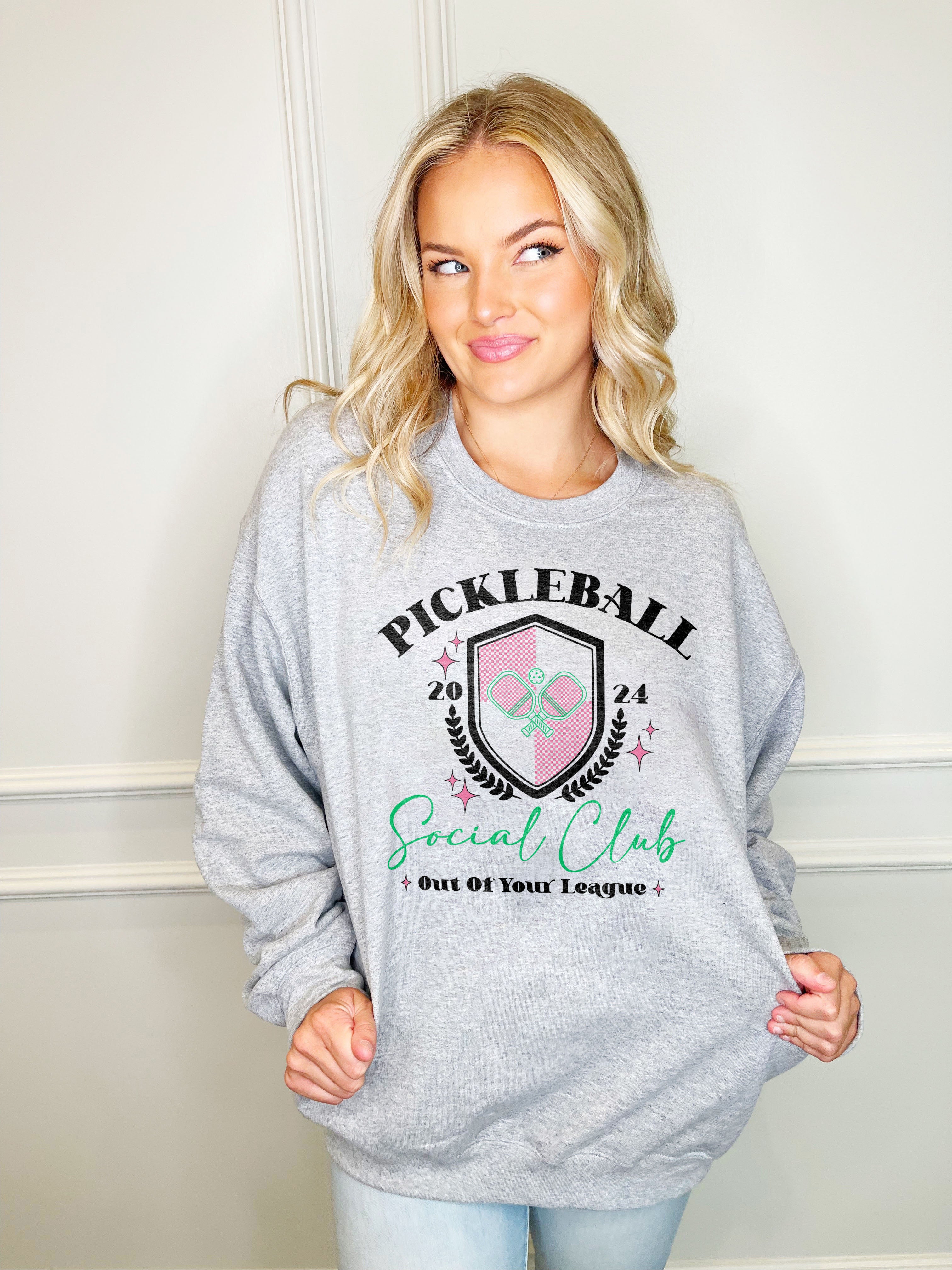 Pickleball Social Club Youth and Adult Sweatshirt