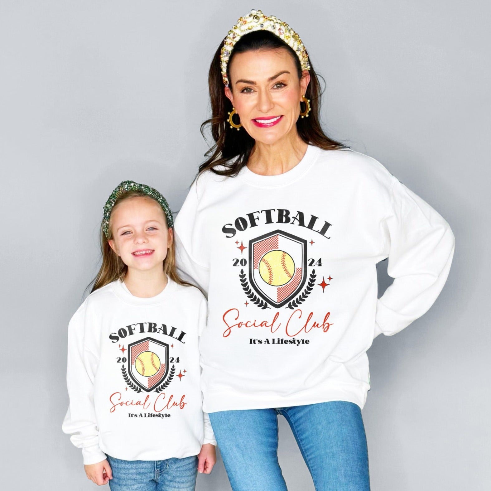 Softball Social Club Youth and Adult Sweatshirt