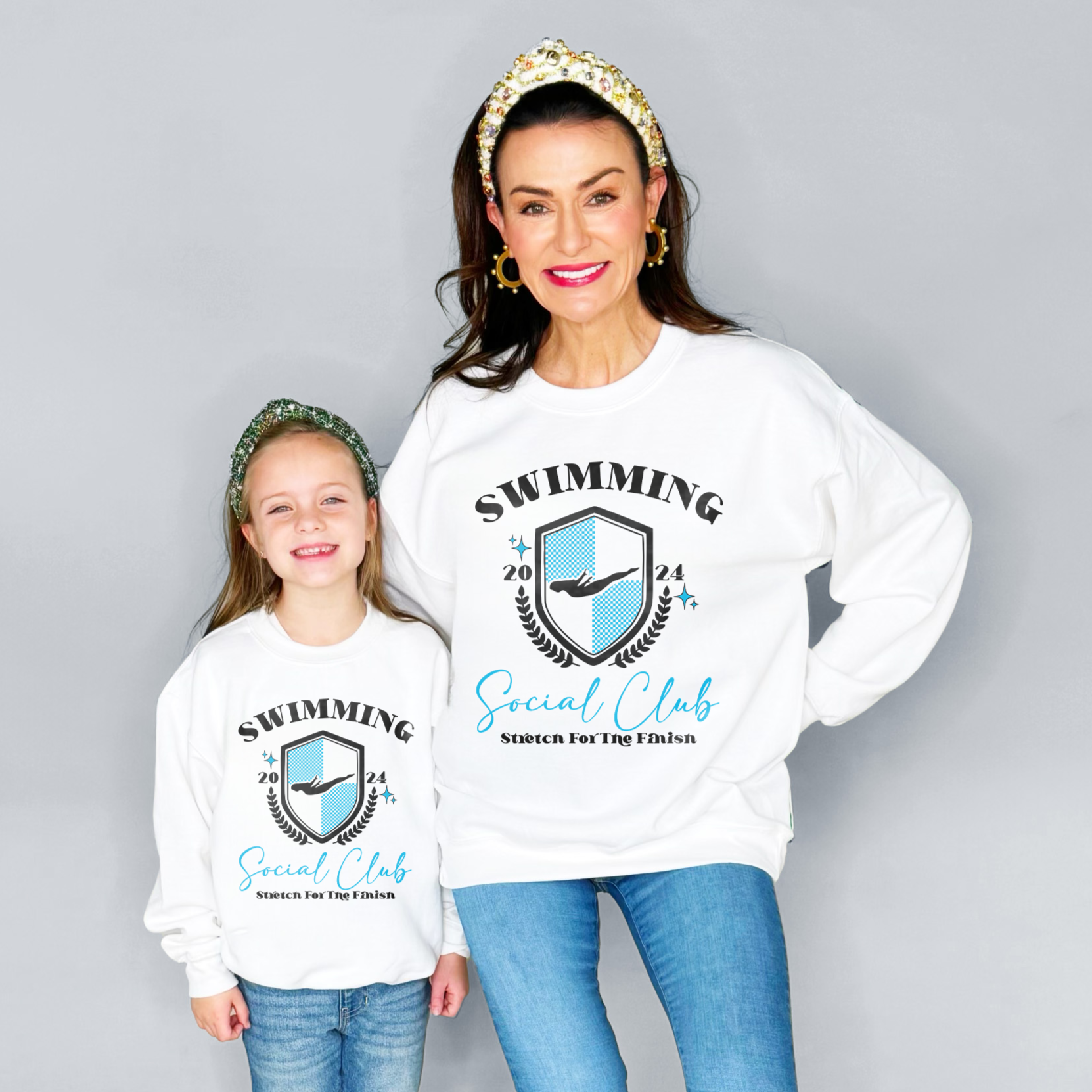 Swimming Social Club Youth and Adult Sweatshirt