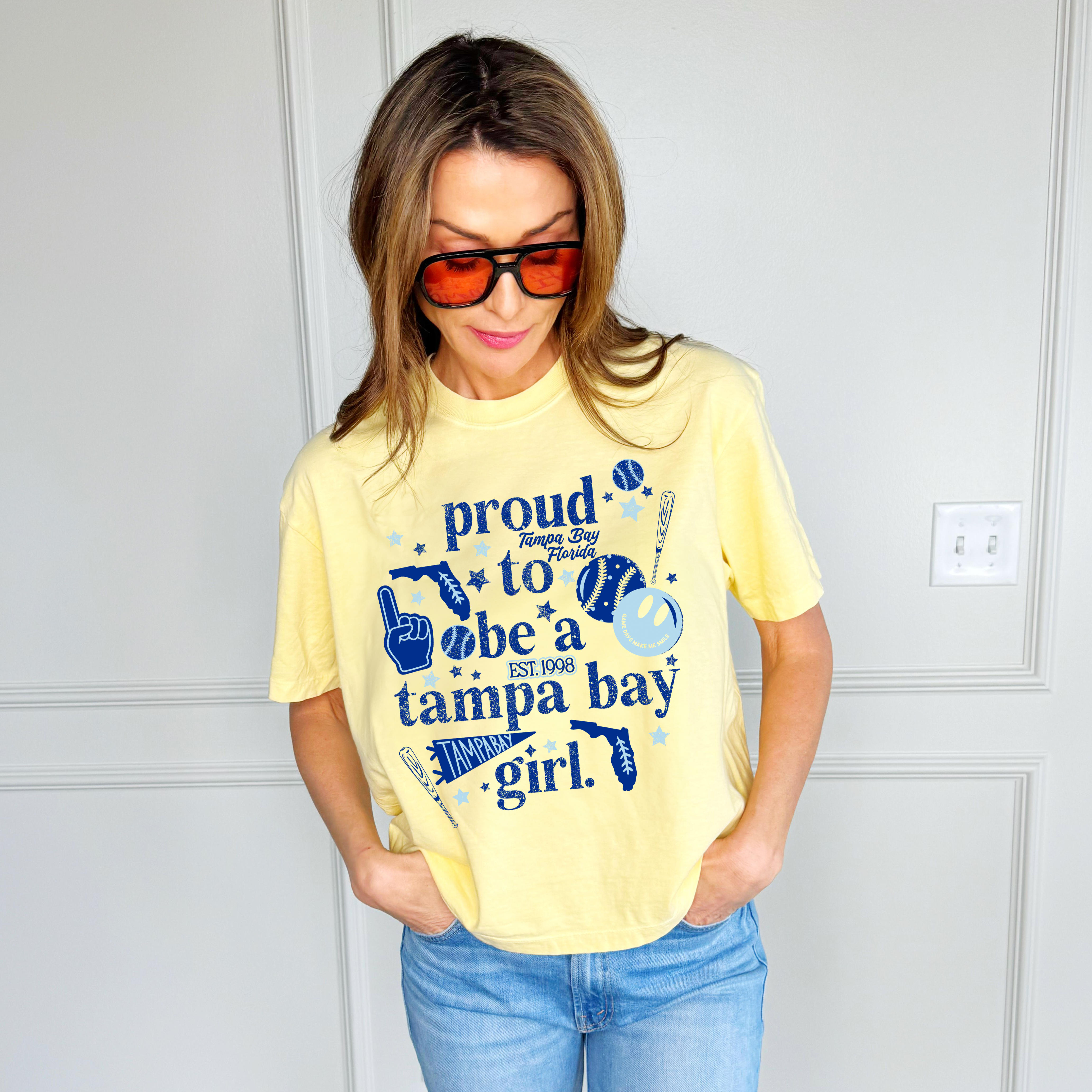 Proud to be a Tampa Bay Girl Cropped Tee