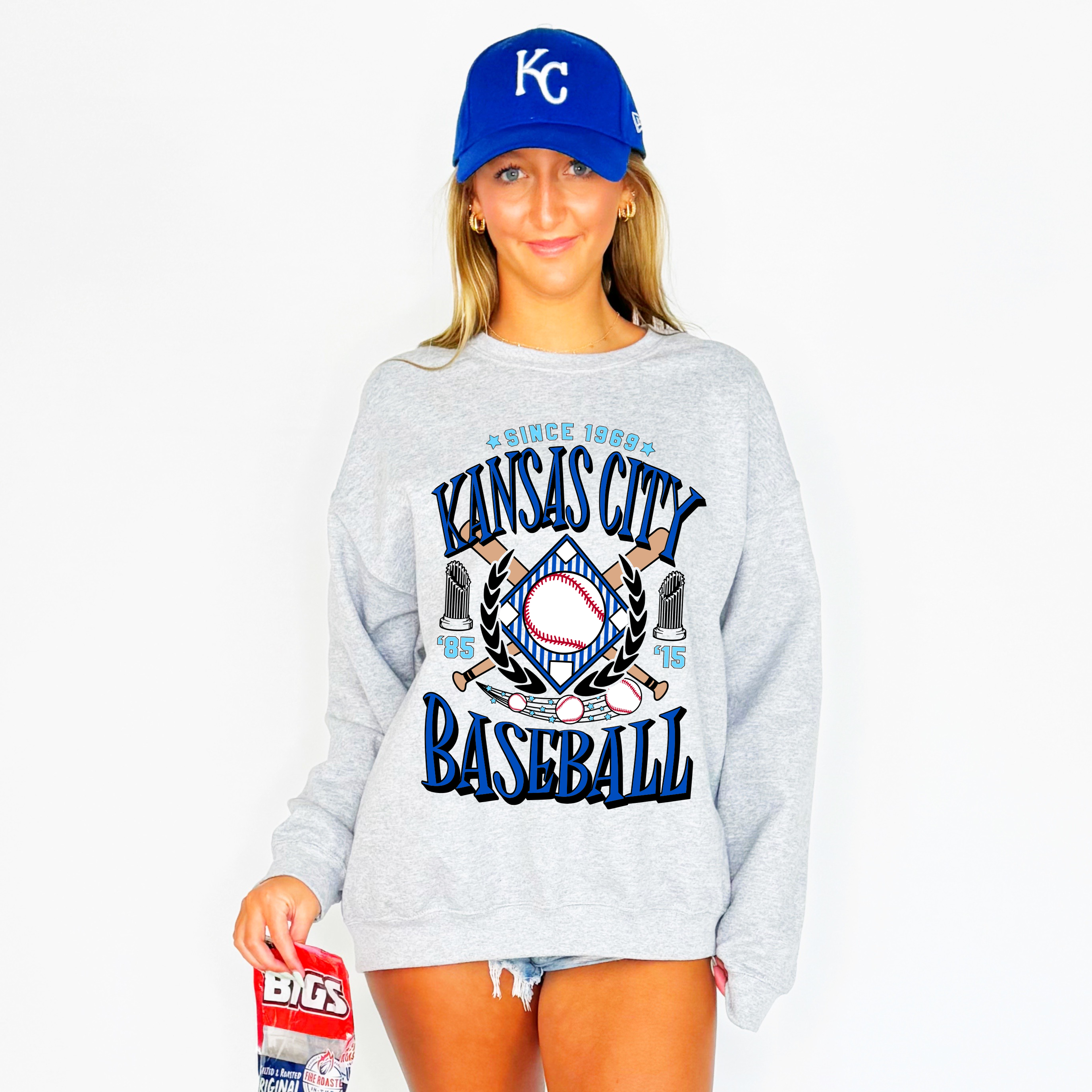 Kansas City Baseball Team Youth & Adult Sweatshirt