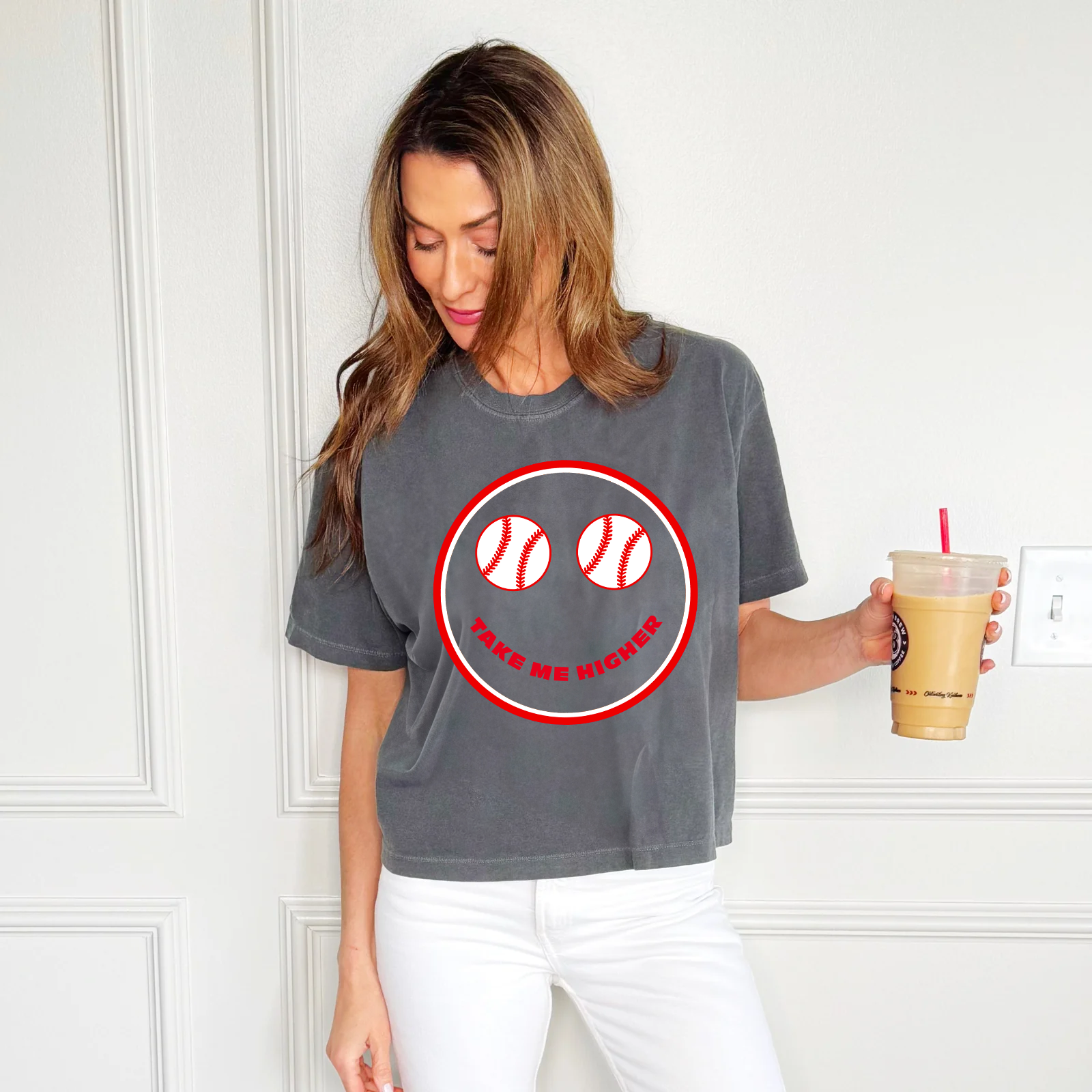Texas Take Me Higher Cropped Tee