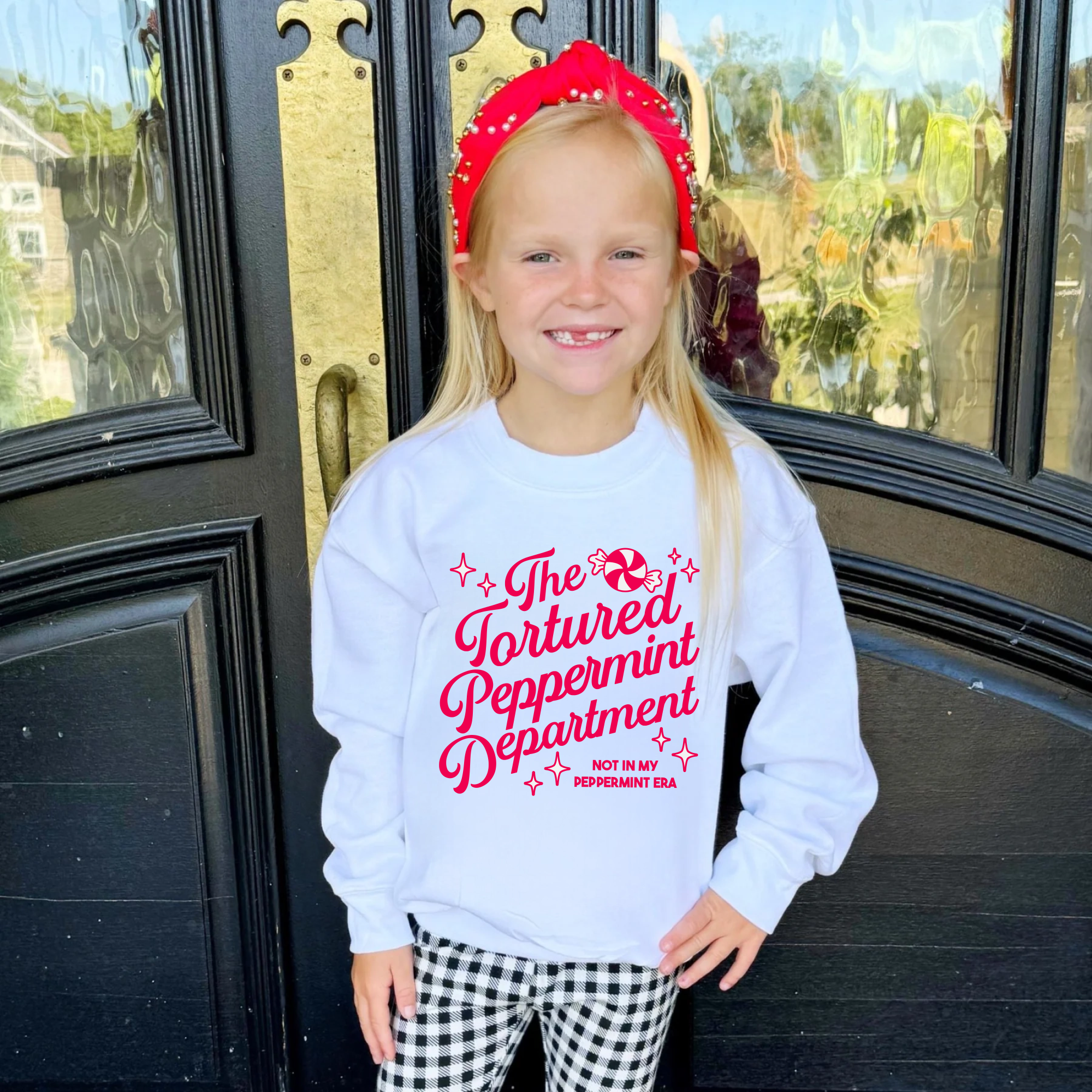 Tortured Peppermint Department Youth & Adult Sweatshirt