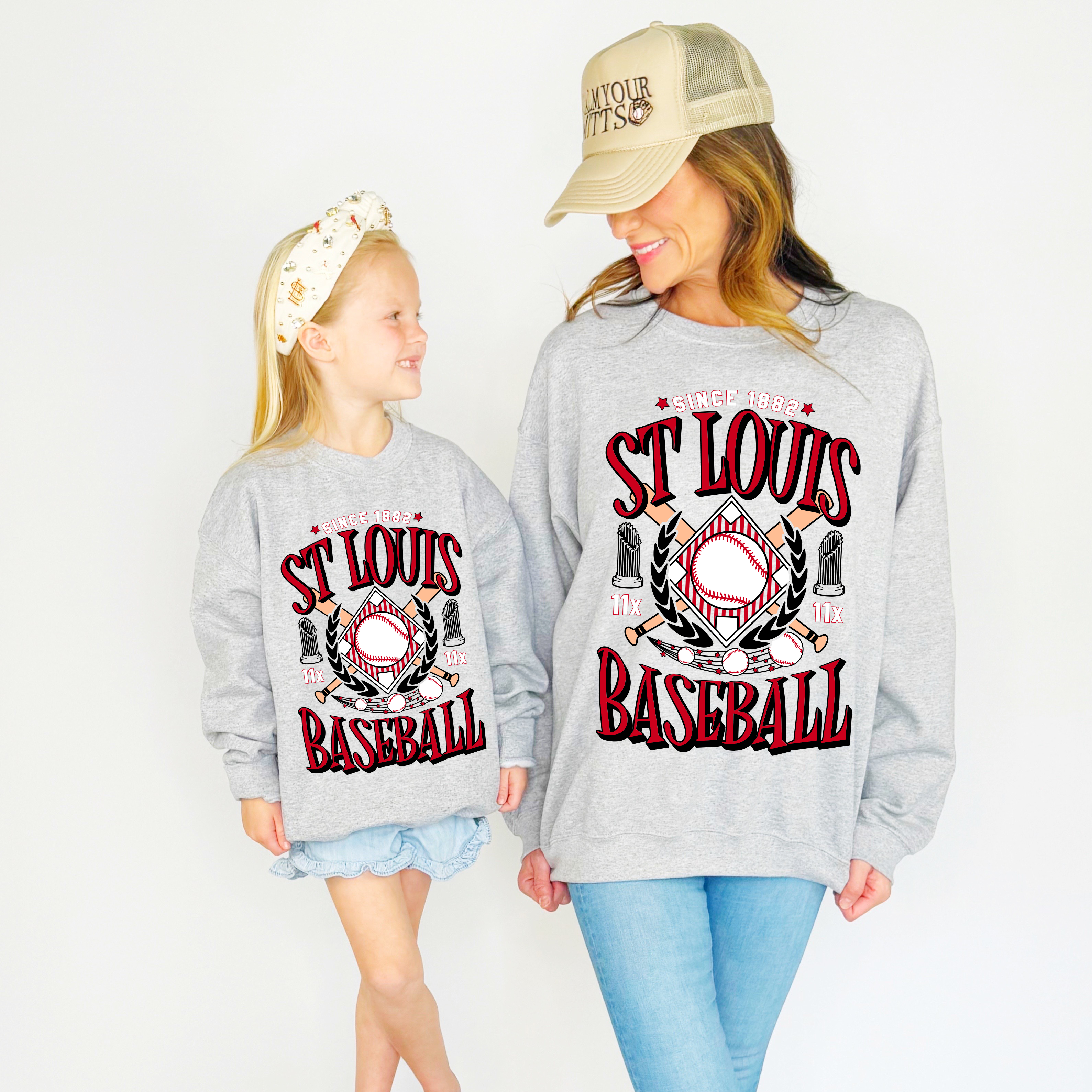 St. Louis Baseball Team Youth & Adult Sweatshirt